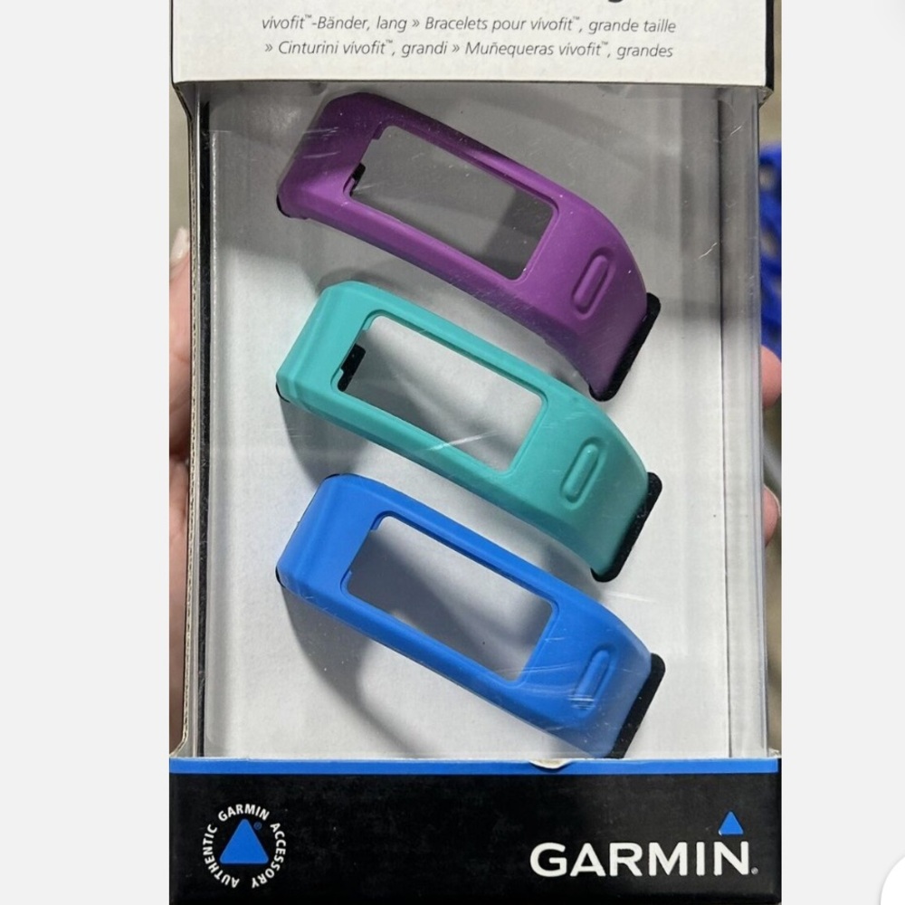 Garmin Vivofit Bands - Blue, Green, Purple — Large — New in Box!